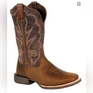 Durango Brown and Tan Heeled Boots
